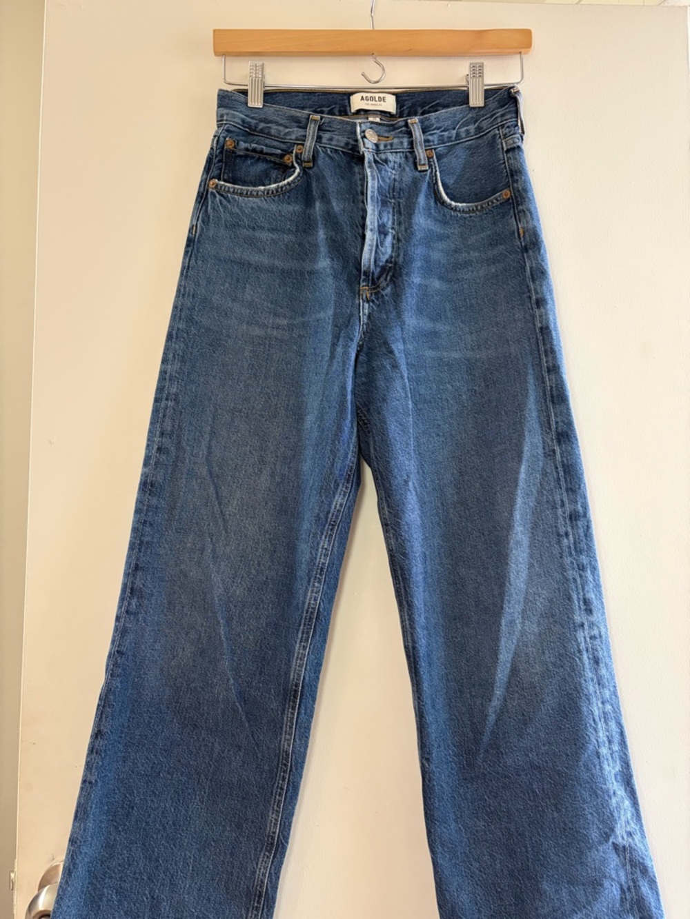 Agolde Women’s Relaxed Straight-Leg Jeans - Medium Blue